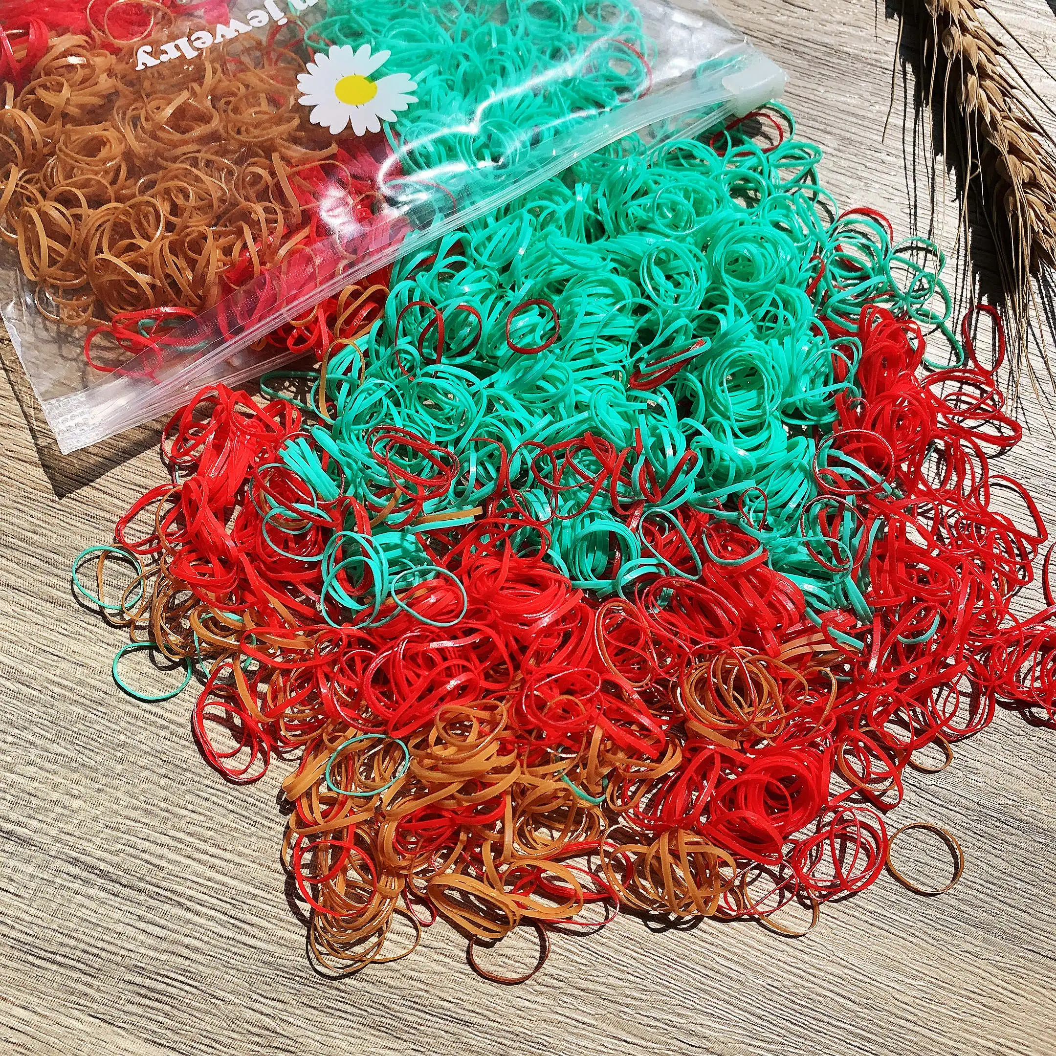 2000PCS Girls Colorful Small Disposable Hair Bands Elastic Rubber Bands Ponytail Holder Kids Headbands Hair Accessories Hair Tie gold hair clips