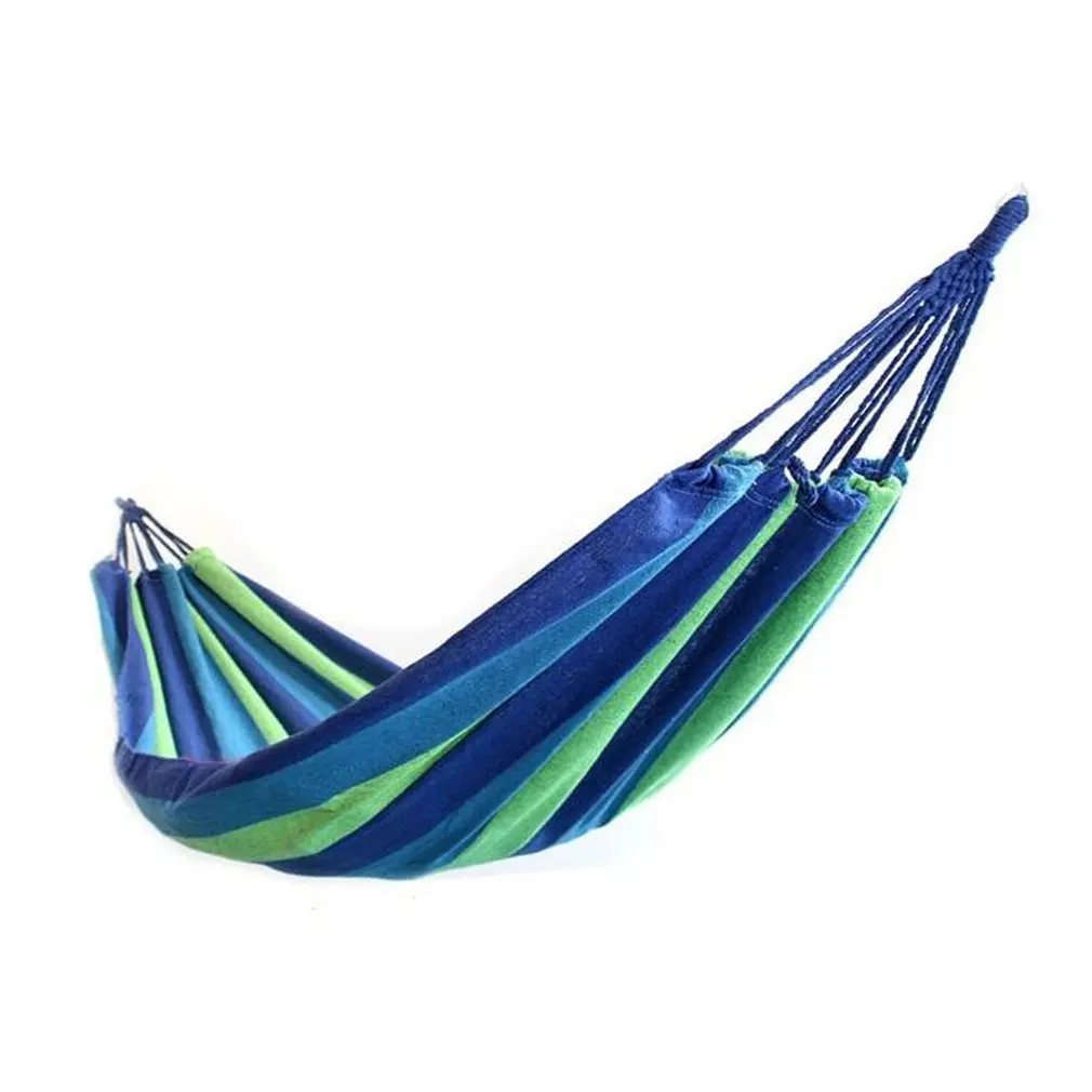 

Portable Cotton Rope Outdoor Hammock Duyan Strong Enough Easy to Carry 120Kg Easy Fixing For Outdoor Sports