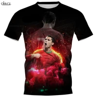 CLOOCL Football Star Cristiano Ronaldo T Shirt 3D Print Sports Fitness T-shirt Fashion Men Women Tees Short Sleeve Gym Tops