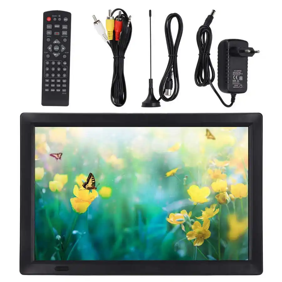 LEADSTAR 14 Inch Car Digital TV Portable Television with Stand for Home Car Outdoor Travel EU Plug 110-220V