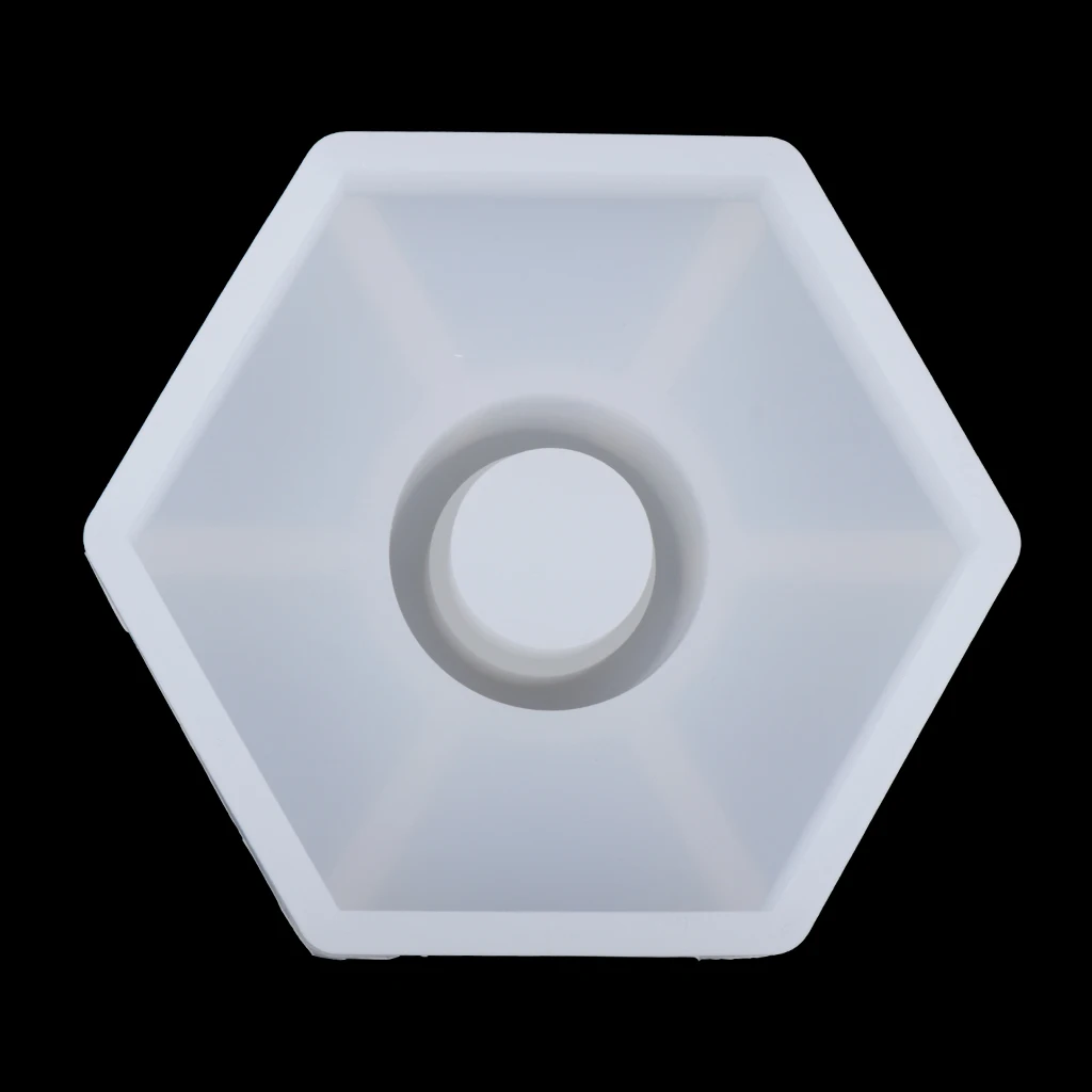 Hexagon Candlestick Candle Mold Silicone Mold for Resin Epoxy, Jewelry Making, Candle Wax, Homemade Soap