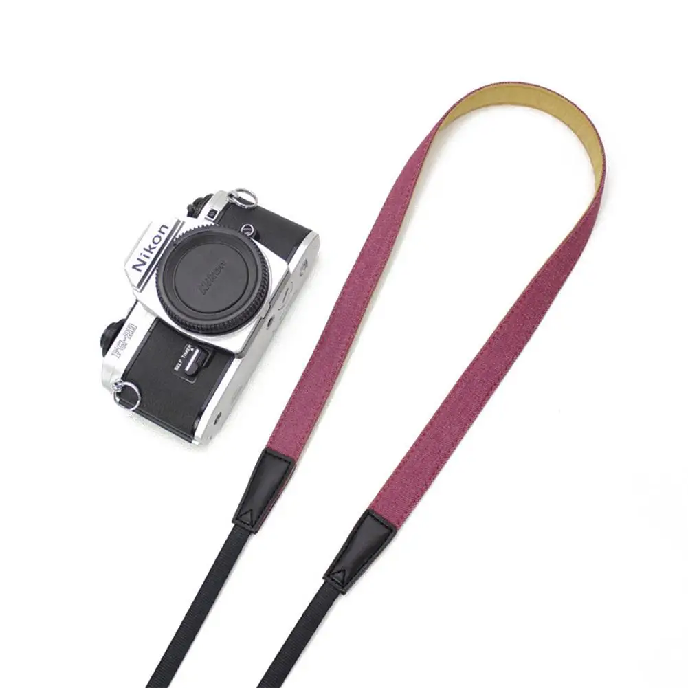 purple DishyKooker деним быстрый ремень камеры одного плеча ремень Слинг для SLR DSLR камеры s - Цвет: purple