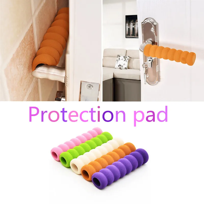 

1pc Room Door Knob Covers Pad Cases Spiral Anti-Collision Security Door Handle Protect Cover Baby Children Kids Safety G808