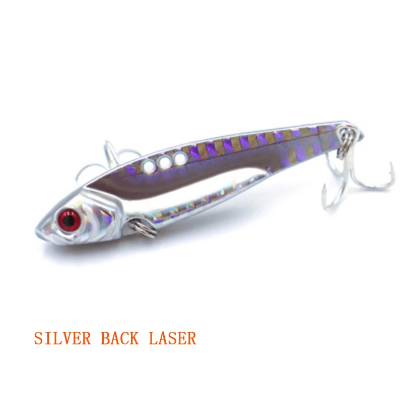 VIB metal road Asia 3D имитация рыбы крючок с твердой приманкой острые могут быть дальние приманки в 4 раза укрепление крови корыто VIB приманка - Цвет: Silver back laser