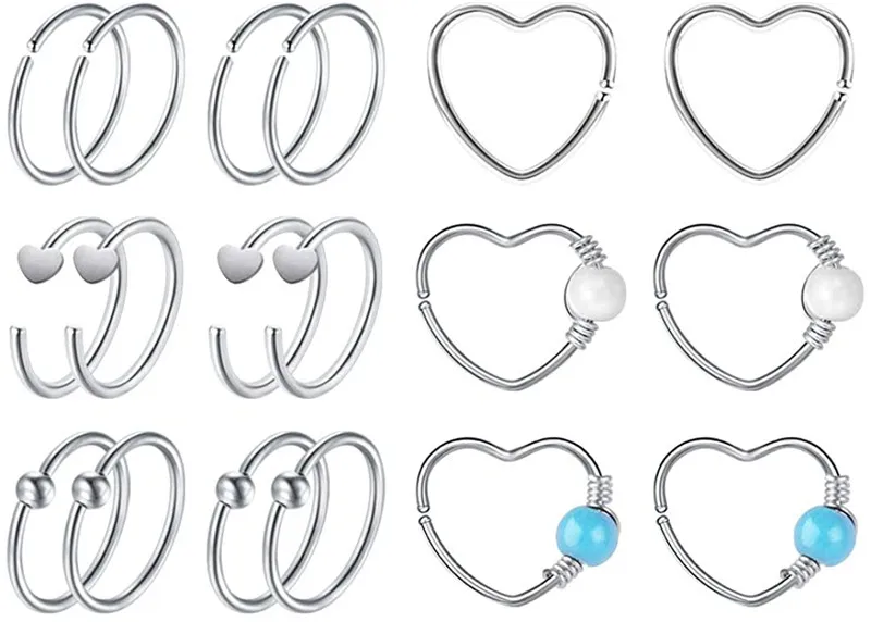 Серьги из нержавеющей стали хрявая спираль серьги Daith Rook ювелирные кольца для