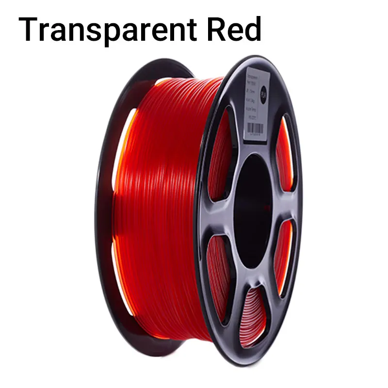 Transparent / Clear PLA 3D Printer Filament - 1 Kg.. Spool