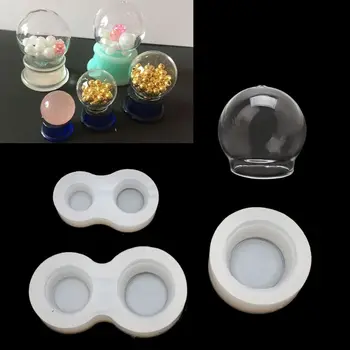 

DIY Crystal Ball Glass Resin Mold Art Crafts Twirling Epoxy Resin Funny Game Machine Mold Twisting Machine Silicone Mold