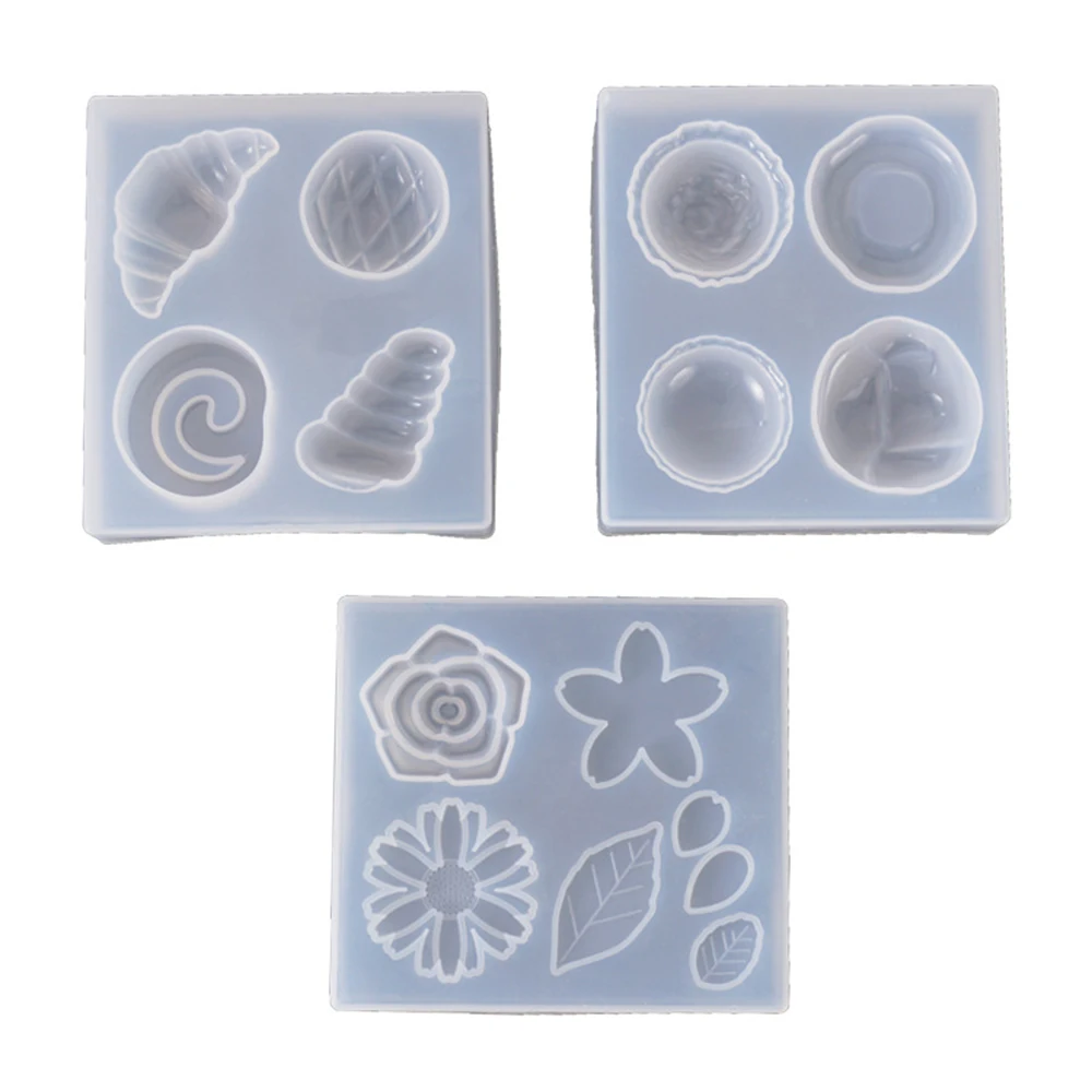 DIY Хрустальный орнамент, силиконовая форма, вечерние формы для выпечки хлеба, десертов, формы для выпечки цветов, листьев, украшения, силиконовая форма, кухонный инструмент