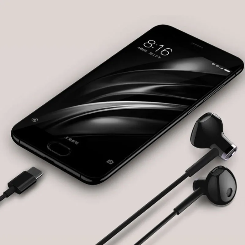 Xiaomi Hybrid DC Earphone Type C Plug Half In Ear USB Wired Control MEMS Microphone Mi Dual Driver Earphone