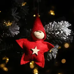 Горячая звезда форма плюшевые куклы Рождественский кулон декоративные Висячие украшения сезонные домашние Декорации для вечеринки