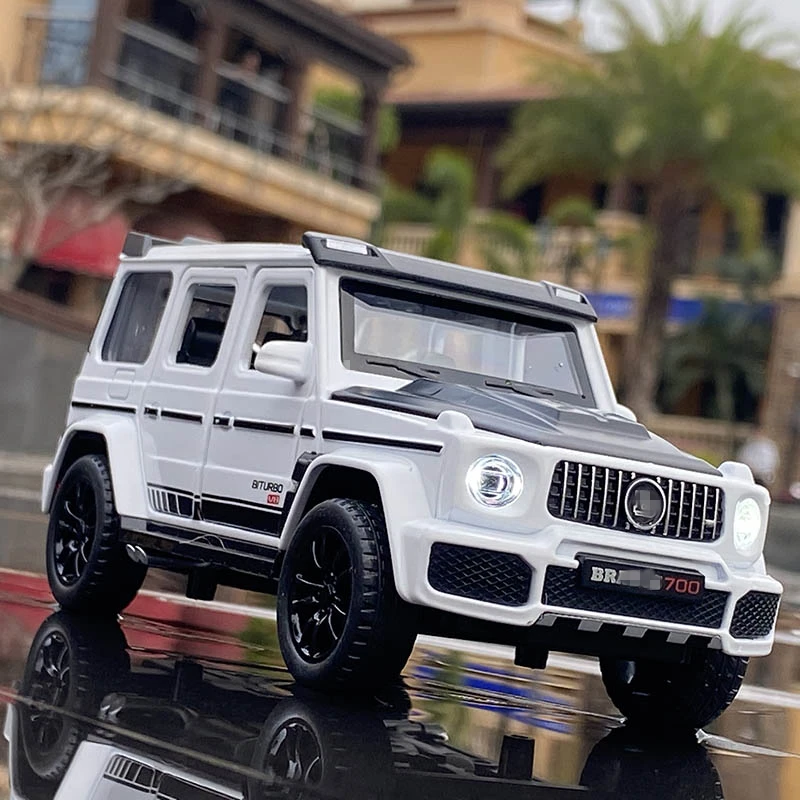 1/32 G700 G65 SUV 합금 자동차 모델 다이캐스트 시뮬레이션 금속 장난감 오프로드 차량 자동차 모델 사운드 라이트 컬렉션 어린이 선물