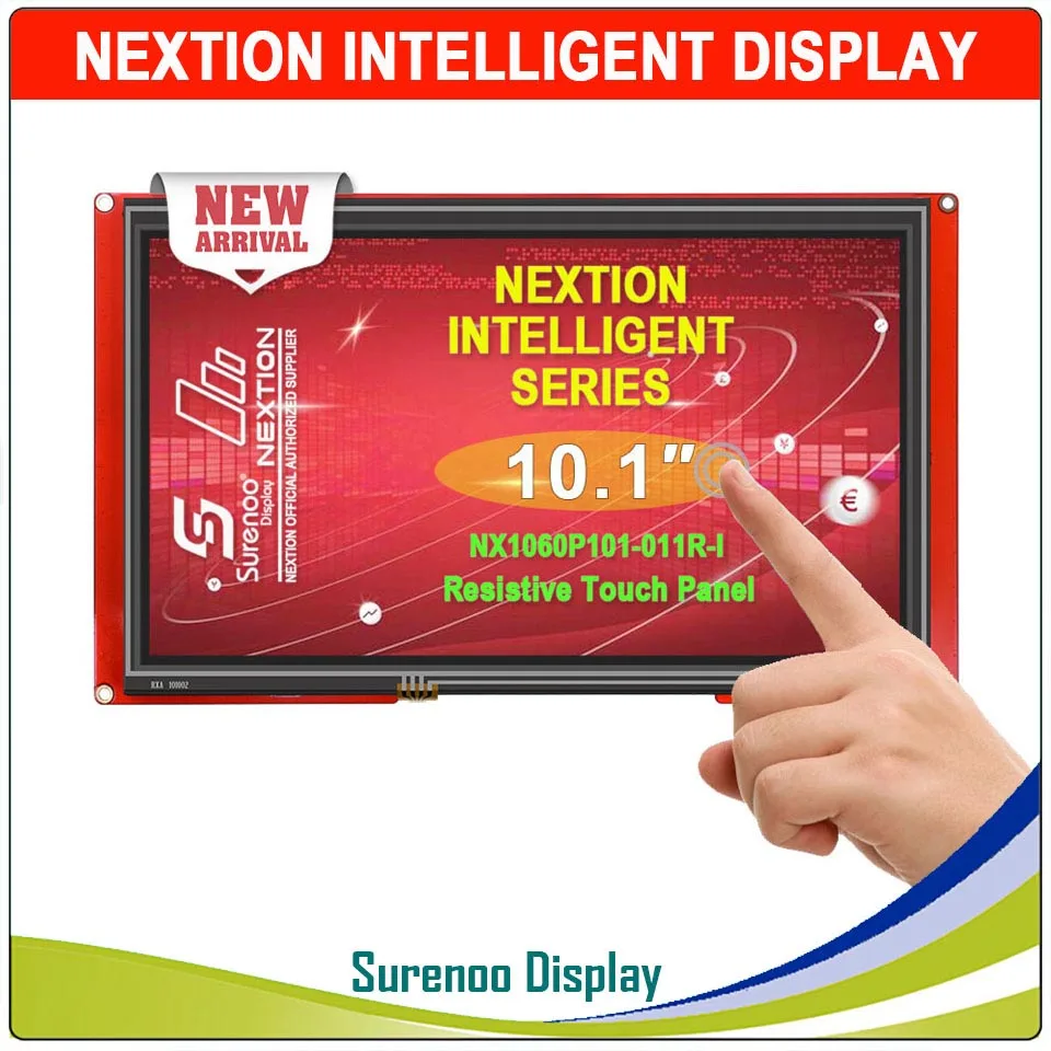 10," NX1060P101 Nextion Интеллектуальный HMI USART UART последовательный TFT ЖК-модуль Дисплей резистивный или емкостный дисплей Панель для Arduino - Цвет: Resistive Touch