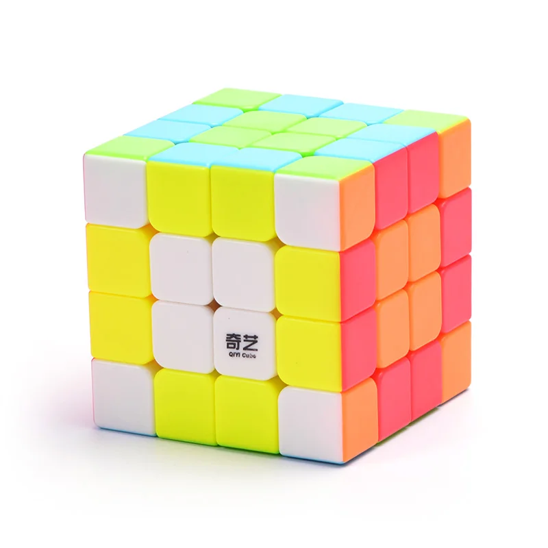 QiYi Профессиональный 4X4X4 куб скорость Магическая головоломка антистресс Нео Куб без наклеек Cubo Magico детские образовательные игрушки