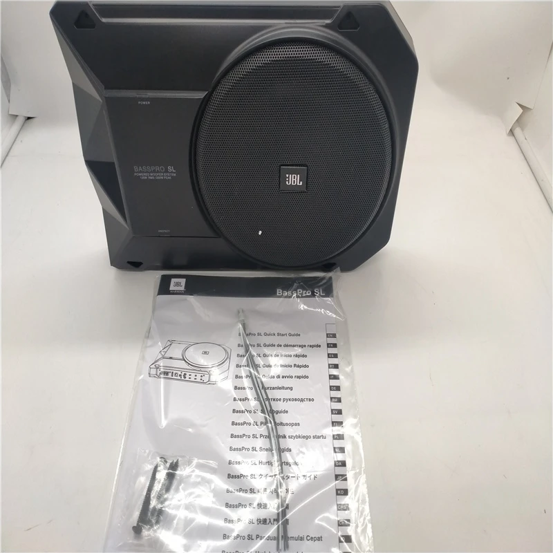 tiltrækkende Presenter Regnjakke Free Shipping Jbl Basspro Sl 1set 8” 125w Rms Powered Under-seat Compact  Car Subwoofer Enclosure System In Made U.s.a Of Harman - Wire - AliExpress