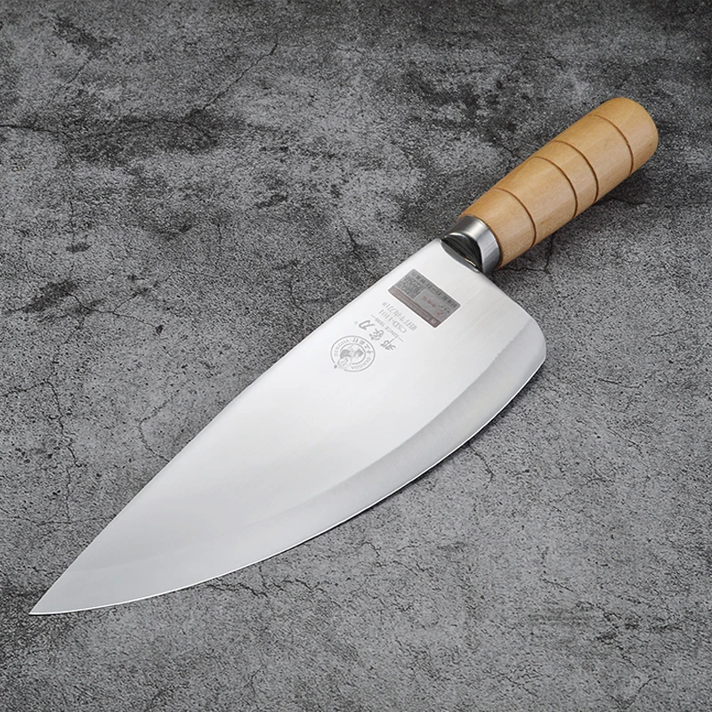 Deng knife Chinese kitchen knives Stainless steel vegetable cleaver butcher  meat knife handmade wooden handle chef knife|Kitchen Knives| - AliExpress