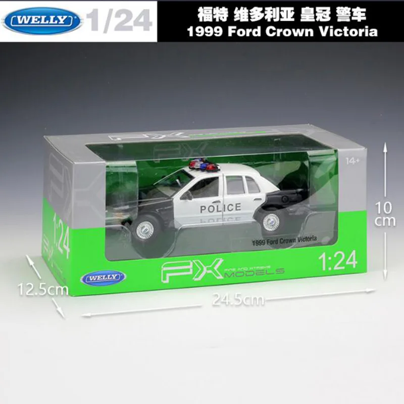 1/24 масштаб металлического сплава литья под давлением 1999 Ford Crown Victoria Нью-Йорк Такси автомобиль фургон модель игрушки для коллекции подарки для детей