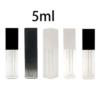 

5ml Rectangle Frosted Plastic Empty Lip Gloss Tube Portable DIY Lip Balm Liquid Lipstick Container Dispenser Bottle Makeup Tool