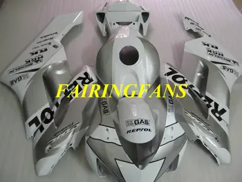 

Injection mold Fairing kit for HONDA CBR1000RR 04 05 CBR 1000 RR CBR 100RR 2004 2005 White silver Fairings bodywork+gifts HA30