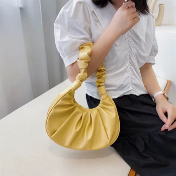 

Textured bag handbags 2020 new popular fold underarm bag wild ins baguette bag hand bags women bag tote bags for women