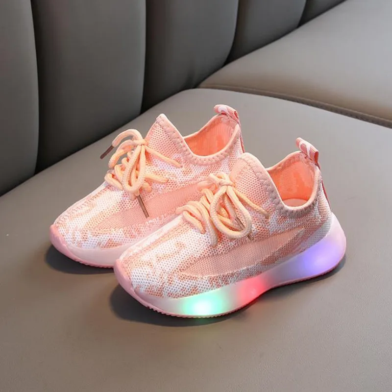 

Children Luminous Shoes Girls Sneakers Boys Shoe Kids Mesh Glowing Sport Running Trainer Sneakers Girl Casual Shoes Boy
