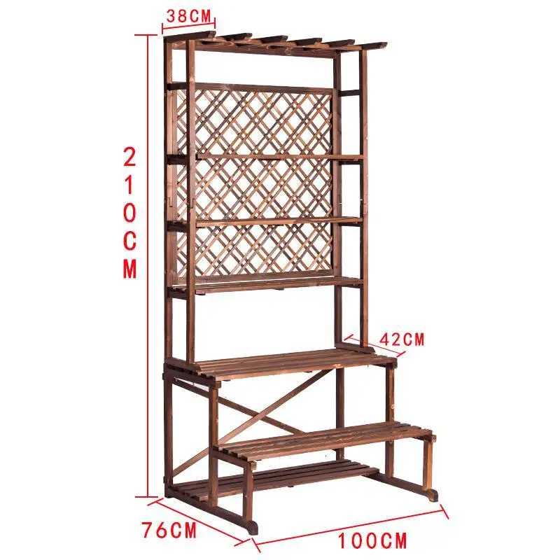 MODEL C Para Macetas Estanteria Jardin для Stojaki Na Kwiaty Etagere Pour Plante Настольный горшок открытый стеллаж балкон Цветочная Полка Подставка для растений - Цвет: MODEL C