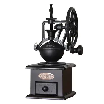 

1PC Retro Coffee Grinder Hand Crank Coffee Mill Manual Coffee Maker Kitchen Decoration for Home Shop