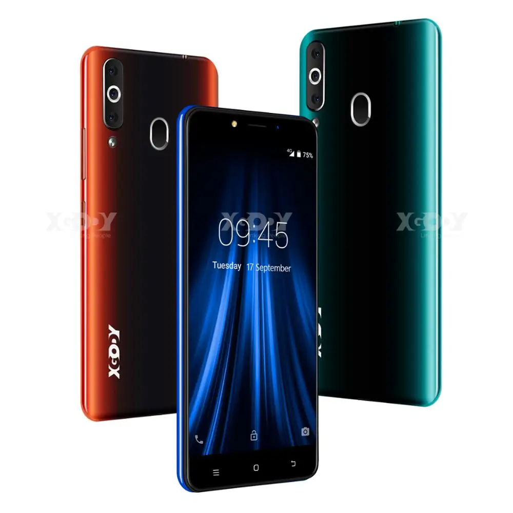 XGODY K20 Pro 4G смартфон с двумя sim-картами 5," 18:9, полноэкранный мобильный телефон 2 Гб 16 Гб MT6737 четырехъядерный Android 6,0 разблокировка отпечатков пальцев