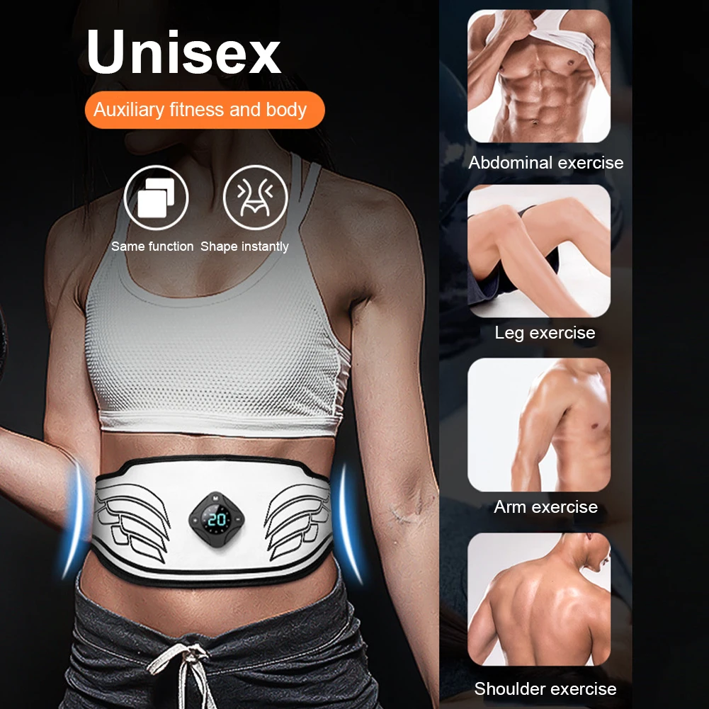 Details about   Mens Electric Abdominal Stimulator Ab Belt Workout Muscle Training Gear Office 