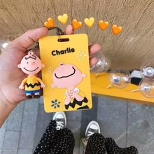 Peanuts изгой собака мультфильм выдвижной значок держатель для карт медсестры доктор выставка тянуть ключ ID Имя карты держатель значка школьный офис