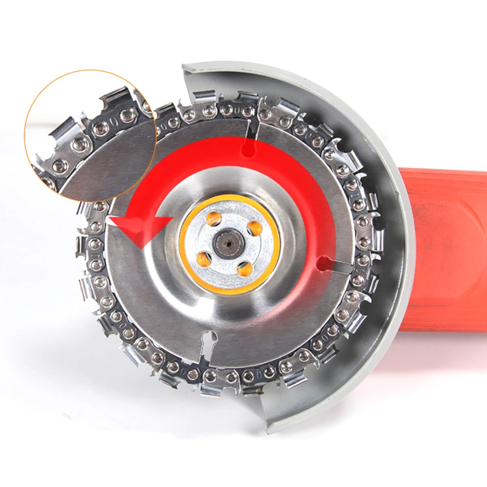 

4 Inch Woodworking Saw Blade Cutting Blade Wood Slotted Saw Blade Angle Grinder Carbide Wood Carving Disk Grinder Disc Chain
