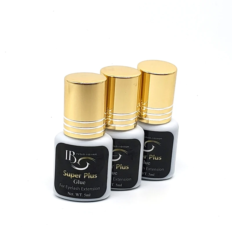 

Free Shipping New Arrival Original Korea IB Ibeauty Super Plus Glue For Eyelash Extensions Black Glue 5ml Fast Dry 3pcs/lot