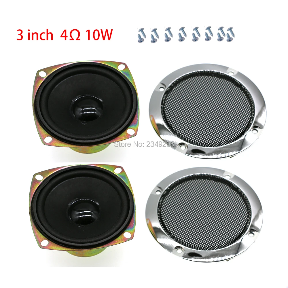 Speakers and Speaker Covers for Arcade & Pinball machines 4 Inch 8 ohm 5W SET 2 