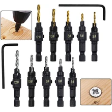 

4/5pcs Steel Countersink Drill Woodworking Drill Bit Drilling Pilot Holes For Screw Home Repair Tools Building Supply