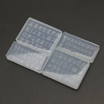 

Numbers Letters Pendant Resin Silicone Mold Jewelry Making Tools Nail Art Crafts N58F