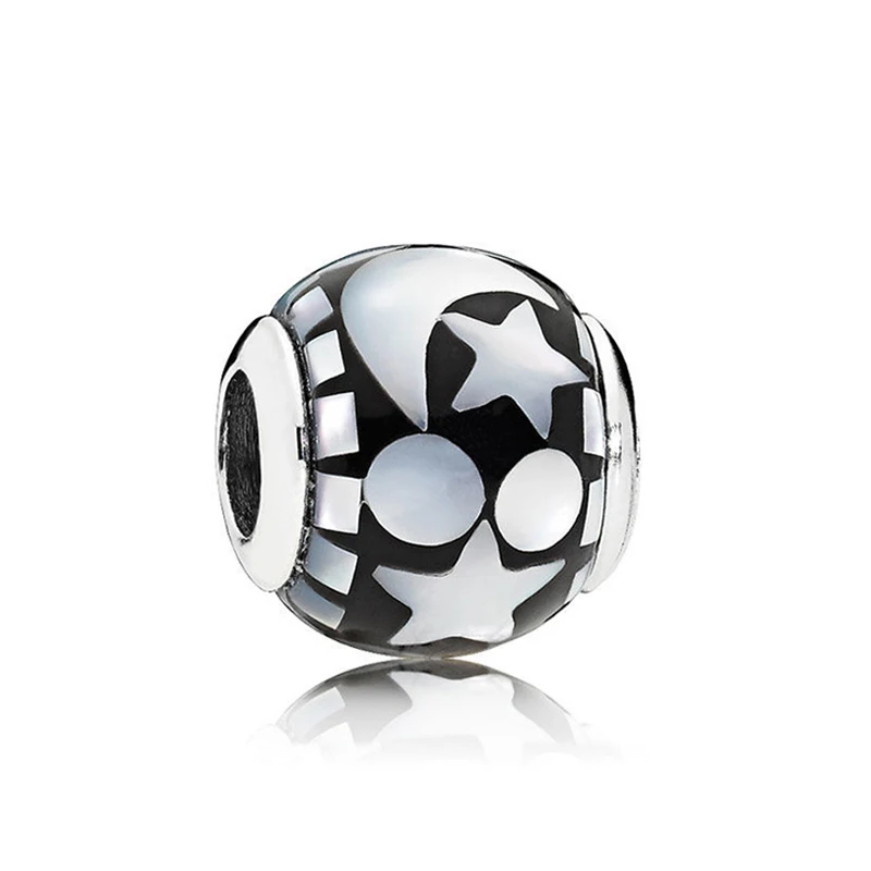 Authentic 925 Sterling Silver Bead Celestial Mosaic Charm Fit Fashion Women Pandora Bracelet Bangle Gift DIY Jewelry | Украшения и