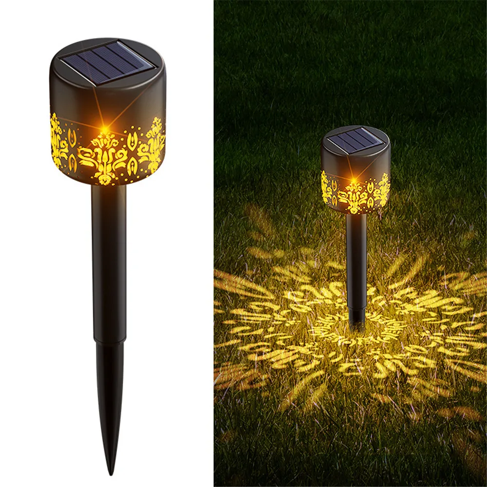 Solar Powered Hollow Lawn Light 2/4/6/8pcs Led Waterproof Outdoor Solar Garden Lights for Garden/Landscape/Yard/Patio Lighting