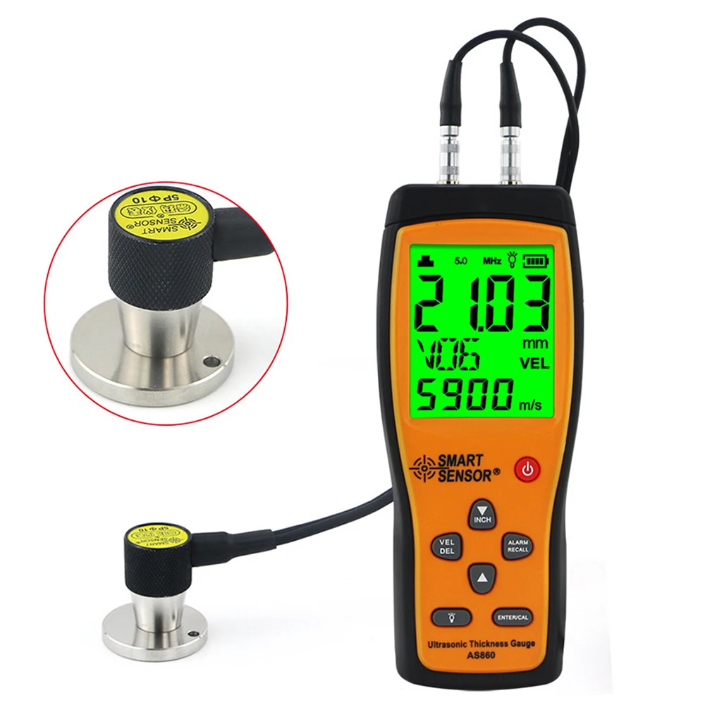 Smart Sensor AS860 Ultrasonic Thickness Gauge Digital Sheet Metal