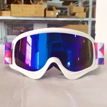Зимние спортивные двухслойные детские лыжные очки, солнцезащитные очки для сноуборда, детские лыжные очки, очки для снегохода, маска, защитное оборудование