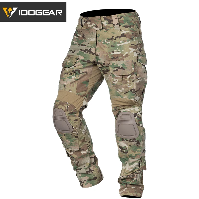 IDOGEAR Tactical G3 Pants Multicam Combat Trousers Military Army Airsoft Tactical  Bdu Camouflage Pants Winter Hunting 3205