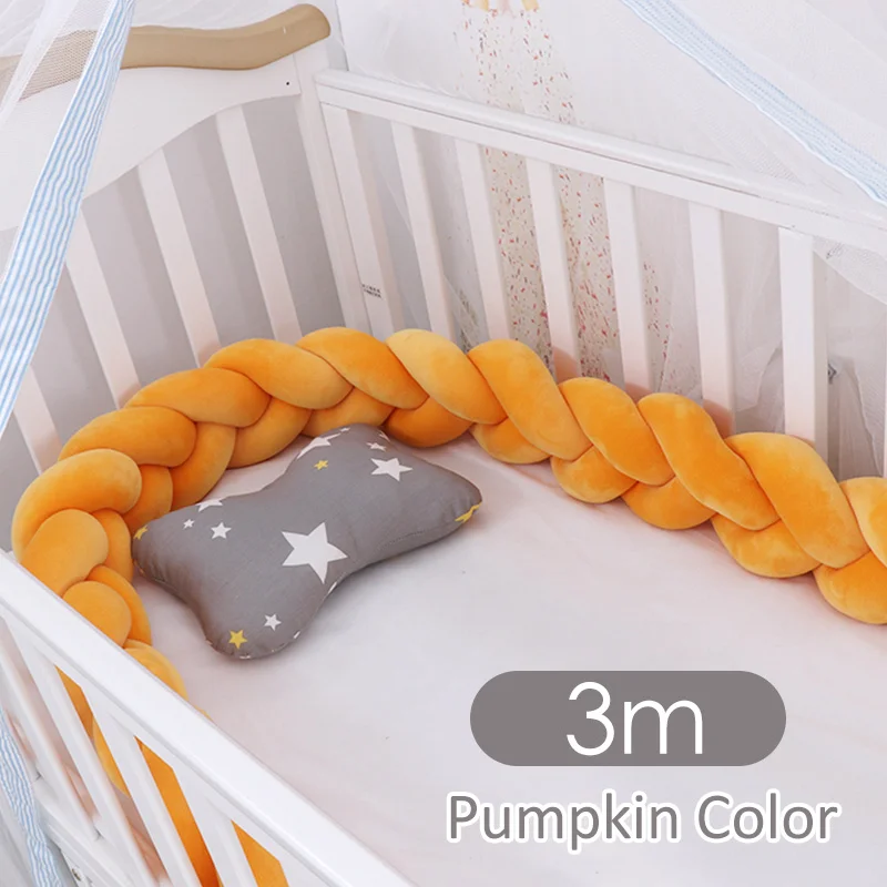 New Arrival 1-9 Baby Crib Bumper Cushion 1.5M/2M/3M Newborn Bed Braid Stuff Stroller Accessories Baby Room Decor Kids' things - Цвет: color 18