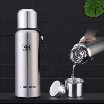 

500-1500ml All Stainless Steel Vacuum Flasks Portable Double Wall Thermos Mug Coffee Tea Thermal Sport Bottle Travel Mug