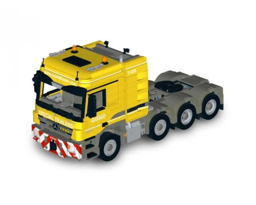 Mercedes Benz Actros 4165 MP3 Nooteboom MOC 6074 Technic Designed By JaapTechnic Produced By MOC BRICK LAND