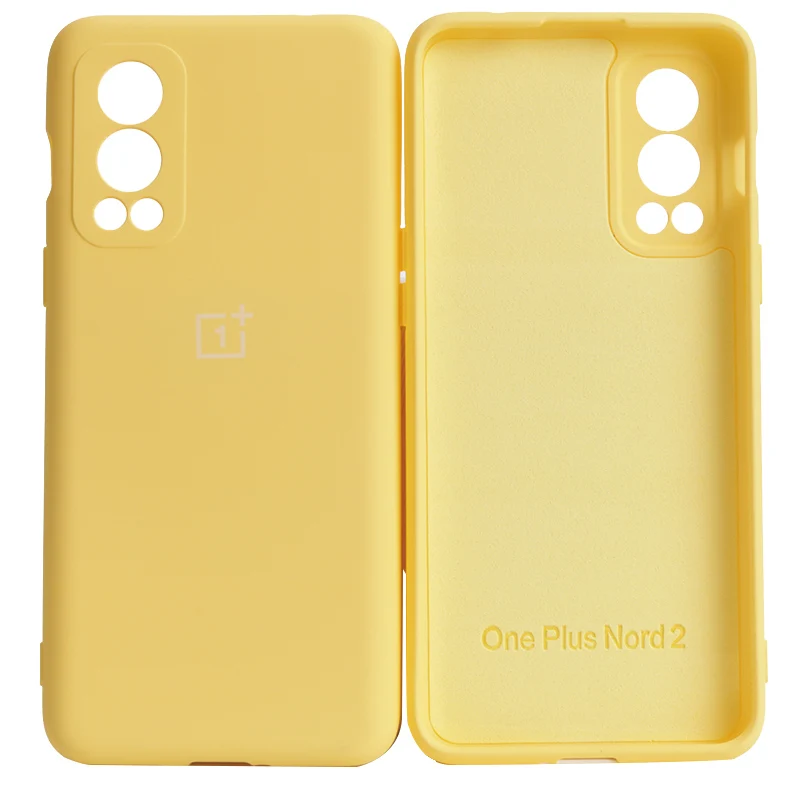 Original OnePlus Nord2 mobile phone case high-quality liquid silicone soft cover for Nord 2 CE 5G case camera protective cell phone belt pouch Cases & Covers