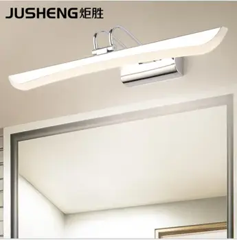 

New LED Mirror Headlights Modern Simple Bathroom Toilet Lamp Hotel Room Project Aluminum Mirror Cabinet Lights