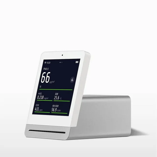 white Xiaomi Mijia ClearGrass Air monitor retina сенсорный ips экран мобильное сенсорное управление Крытый открытый прозрачный газон детектор воздуха - Цвет: white