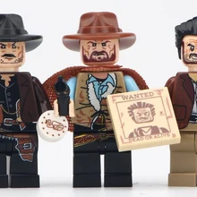 Классический фильм ковбой Фигурка Набор корова Мальчики том Риз док Бендер Trailhand Фильм модель строительные блоки наборы кирпичные игрушки для детей