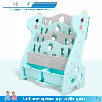 

Children's Bookshelf on The Ground Simple Shelf Economic Student Bookcase Kindergarten Children's Picture Book Shelf 2020