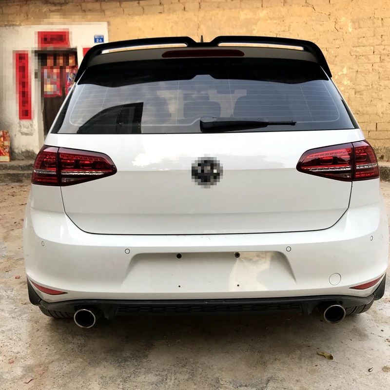 

For Volkswagen GOLF MK7 2014-2018 Rear Roof Spoiler High Quality ABS Material Primer Color Car Tail Wing Decoration For GOLF 7