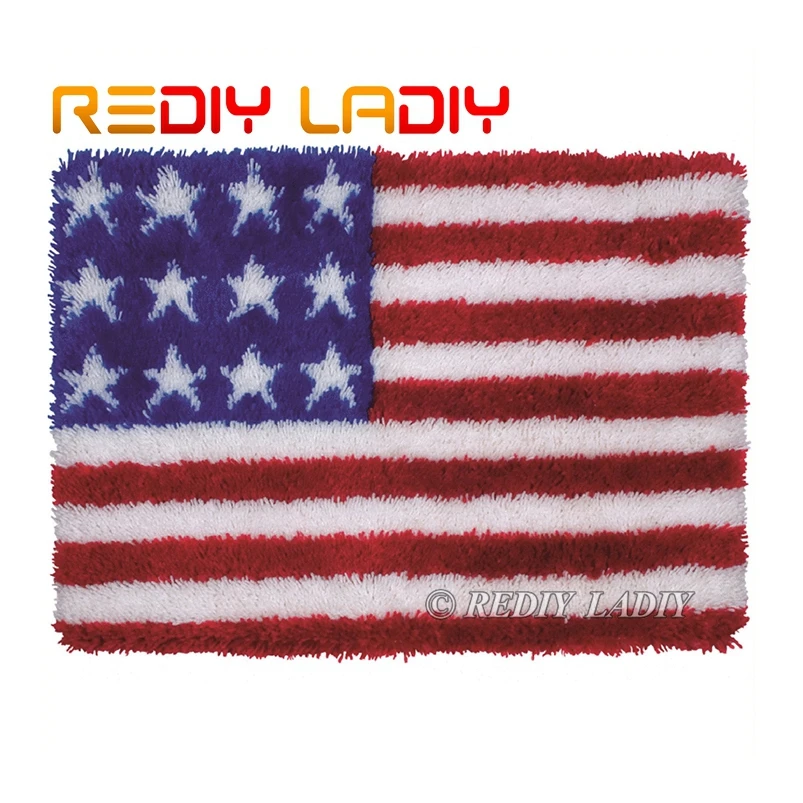 Набор крючков с защелкой ковер вязаный крючком американским флагом акриловая