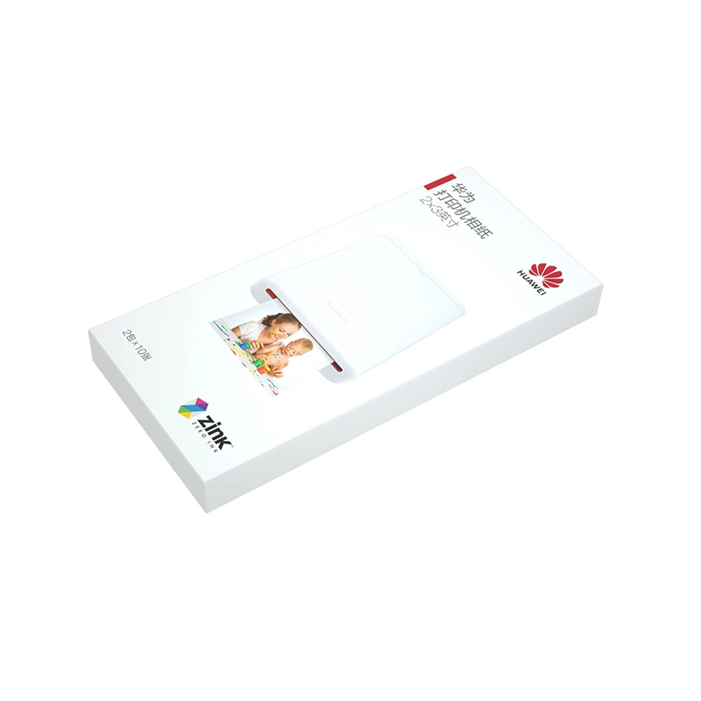 HUAWEI AR Портативный Карманный фотопринтер Мини Bluetooth 4,1 принтеры DIY Фото телефоны 300 точек/дюйм быстрая печать с 20 шт. бумага для принтера